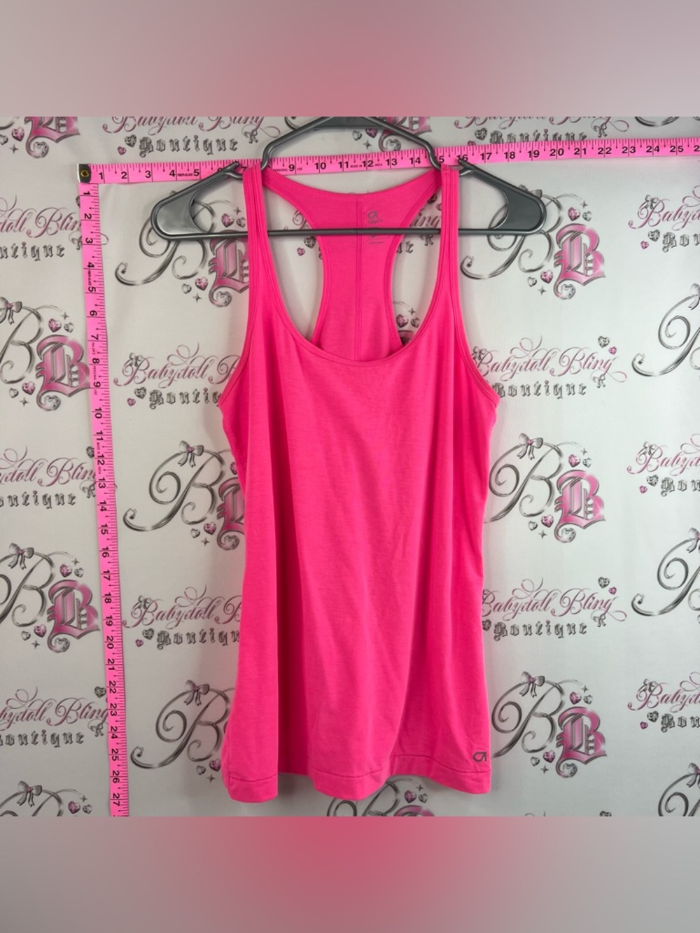 GAP fit tank top neon bright Hot Pink Racerback Tank Top